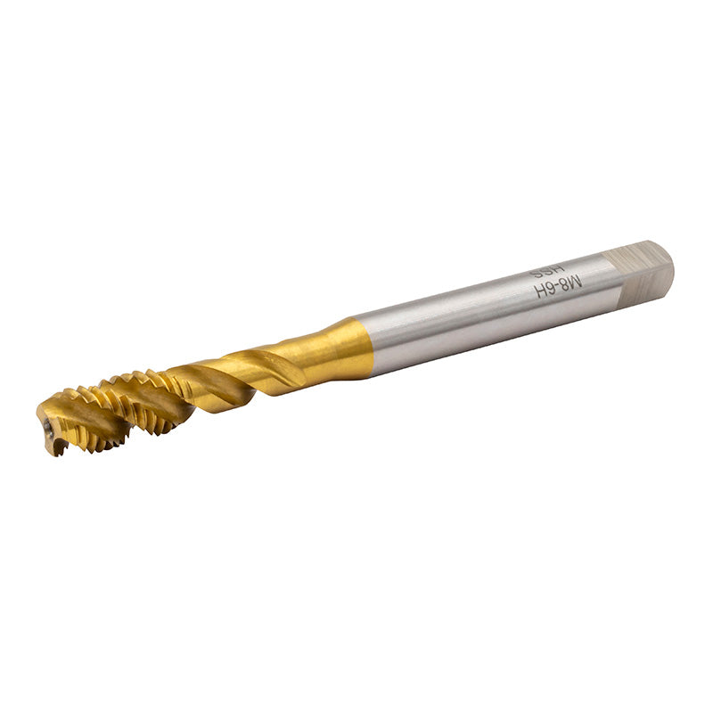 Spiraltap M8 × 1,25 HSS-TIN 45° DIN 371