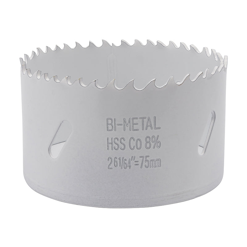 Hulsav Ø75 mm (2 61/64") HSS Bi-Metal M42 med 8% kobolt
