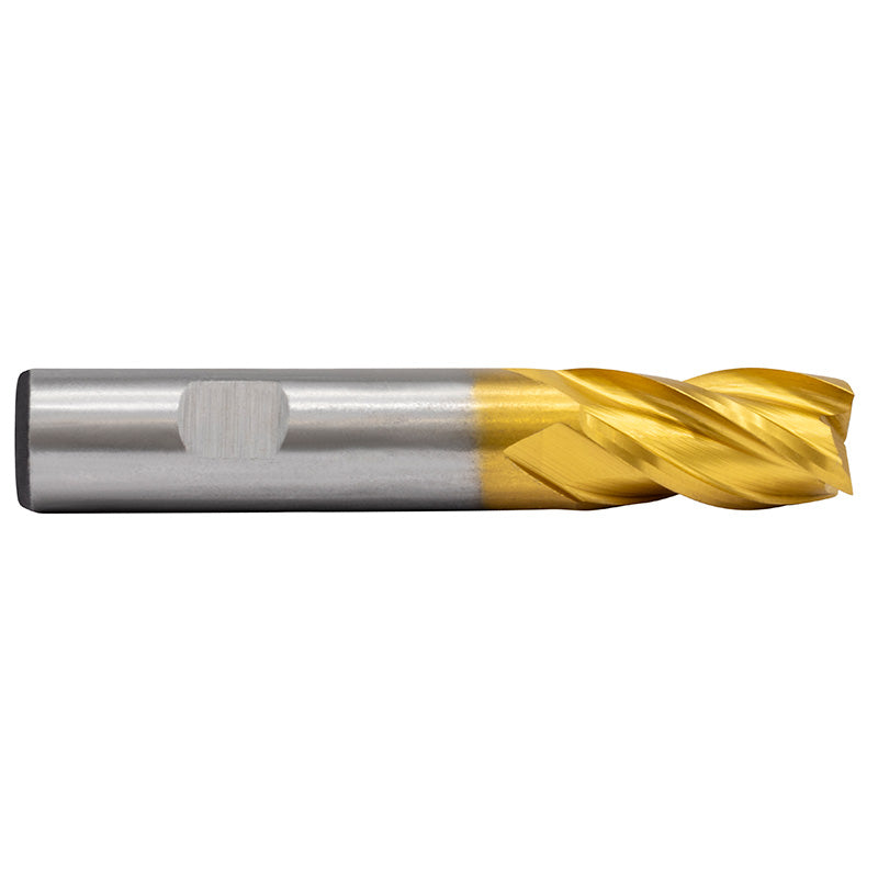 Endefræser 16 mm HSS-TiN Z=4 DIN 844