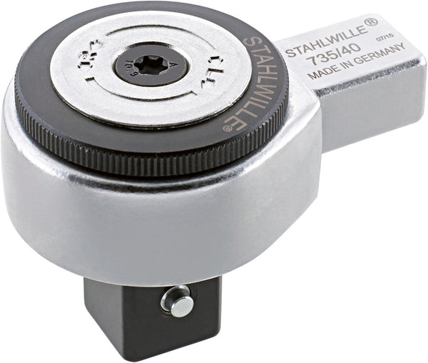 735/65 fintandet indstiksskralde firkant 3/4", indstik 22 × 28 mm