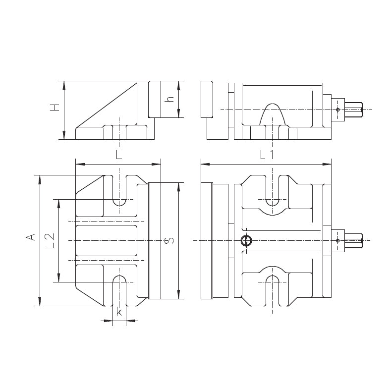 2-delt maskinskruestik 200 × 100 mm (6522–200)