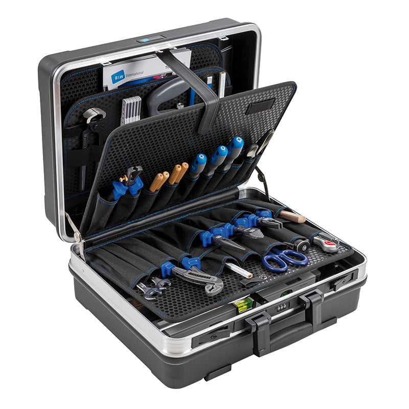 FLEX værktøjskuffert 470 × 365 × 200 mm, 34,3 l, model 120.03/P (Pockets)