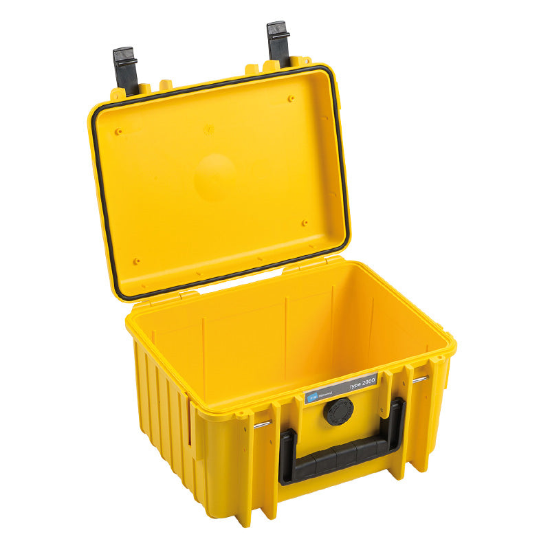 OUTDOOR-kuffert i gul 250 × 175 × 155 mm med skumpolstring, 6,6 l, model 2000/Y/SI