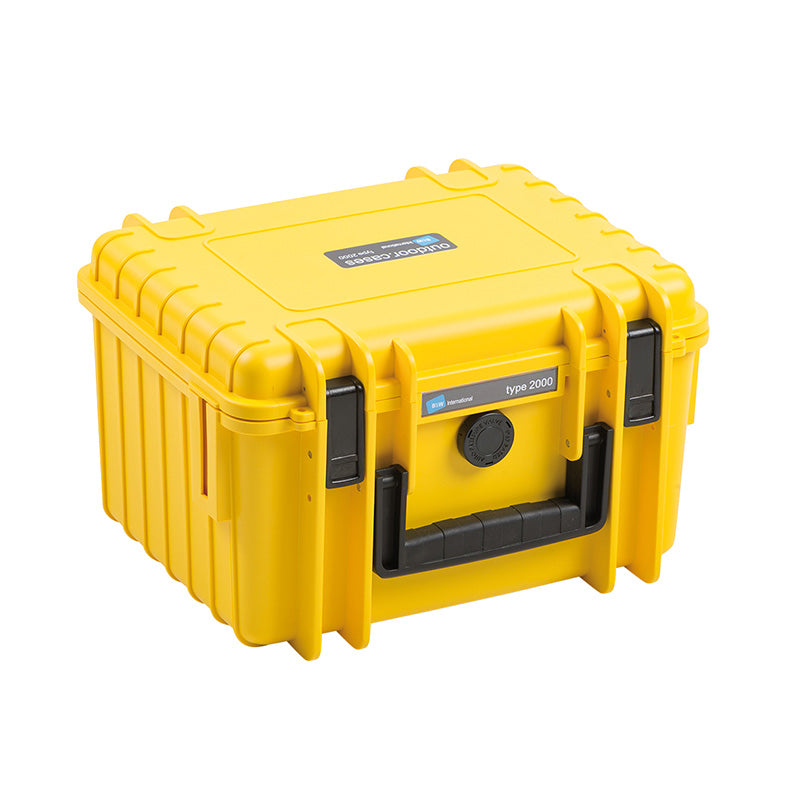 OUTDOOR-kuffert i gul 250 × 175 × 155 mm med skumpolstring, 6,6 l, model 2000/Y/SI