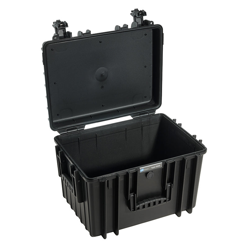 OUTDOOR-kuffert i sort med skumpolstring 430 × 300 × 300 mm, 37,9 l, model 5500/B/SI