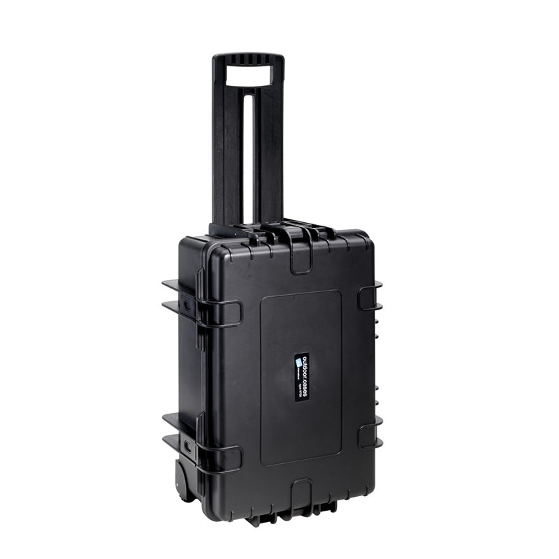 OUTDOOR-kuffert i sort med skumpolstring 535 × 360 × 225 mm, 42,8 l, model 6700/B/SI