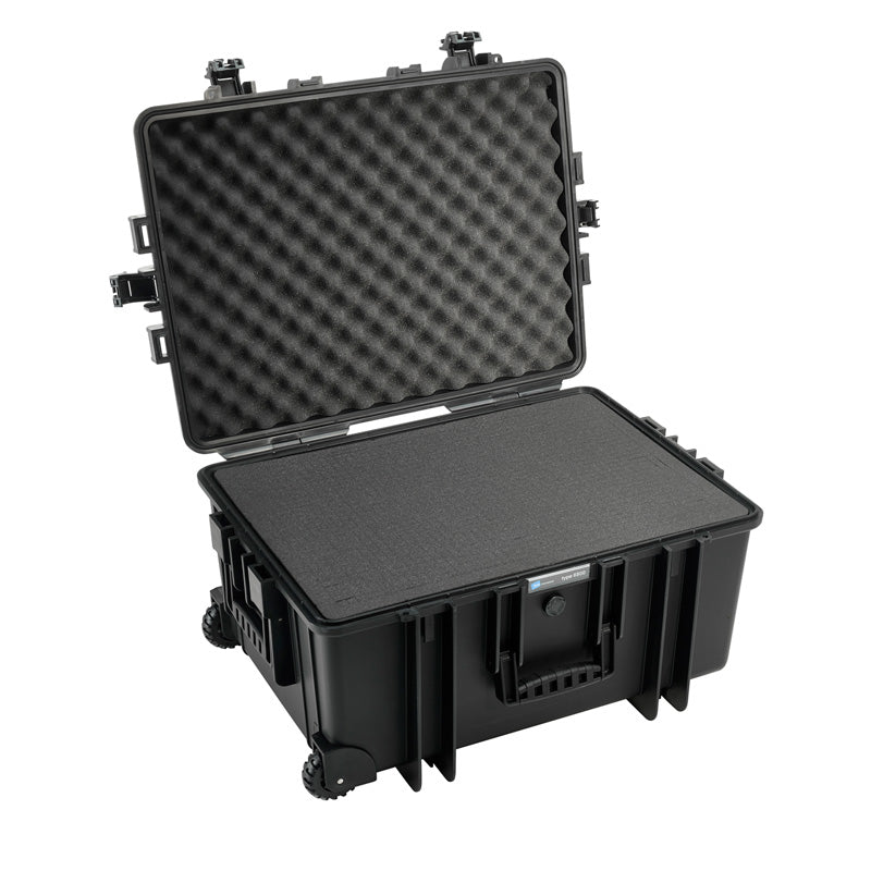 OUTDOOR-kuffert i sort med skumpolstring 585 × 410 × 295 mm, 70,9 l, model 6800/B/SI