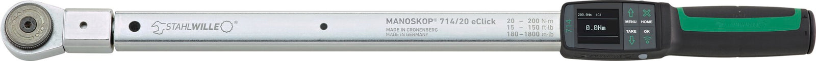 MANOSKOP 714R/20 eClick elektromekanisk vinkel-momentnøgle 20–200 Nm