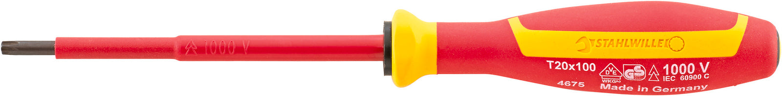 DRALL⁺ 4675 VDE-skruetrækker TORX® T20, 100 mm
