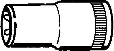 45TX top TORX® E5, firkant 3/8"