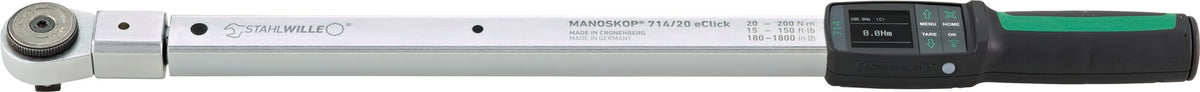MANOSKOP 714R/20 eClick elektromekanisk vinkel-momentnøgle 20–200 Nm