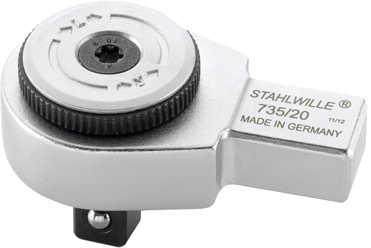 735/20 fintandet indstiksskralde firkant 1/2", indstik 14 × 18 mm