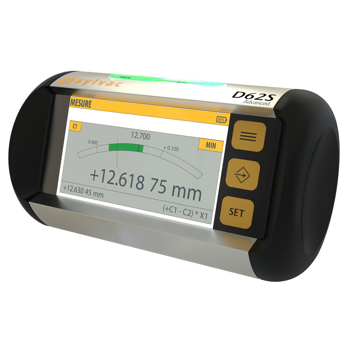 Digitalt display D62S til P12D Absolute digital probe med M8-tilslutning (med Bluetooth)