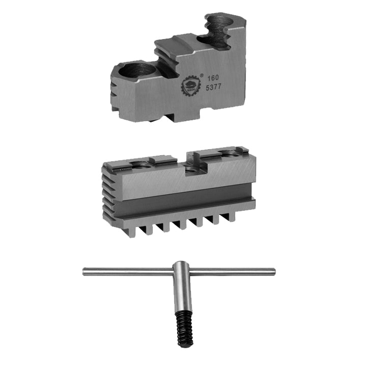 4-bakket centrerpatron Ø250 mm, stål, kegle 8, DIN 55029, Camlock D1-montering (3745–250–8)