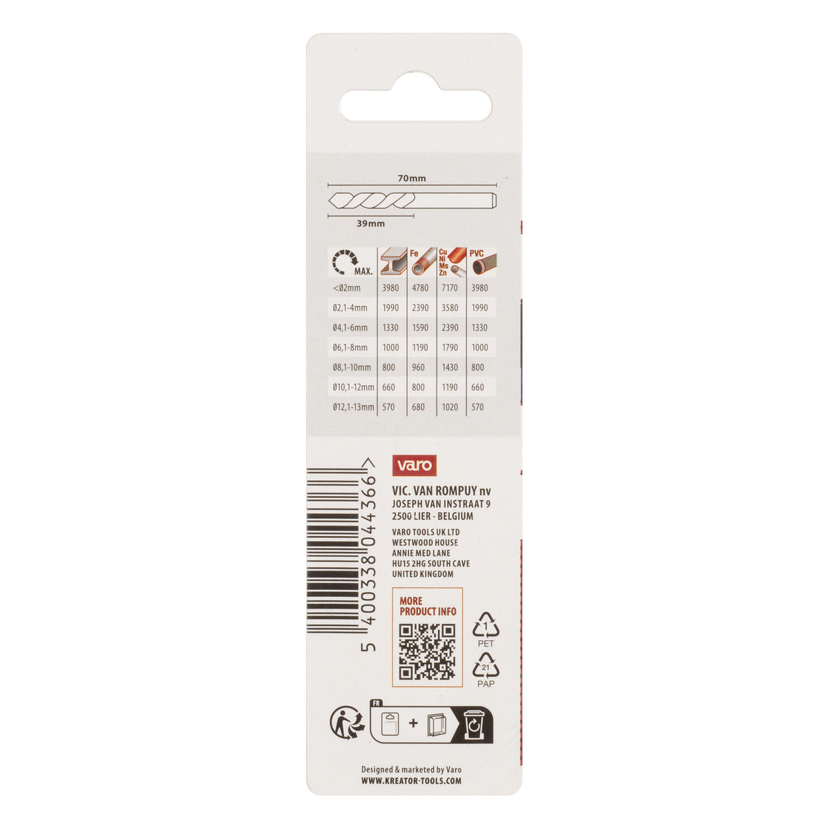 HSS-Tin metalbor 3,5 mm