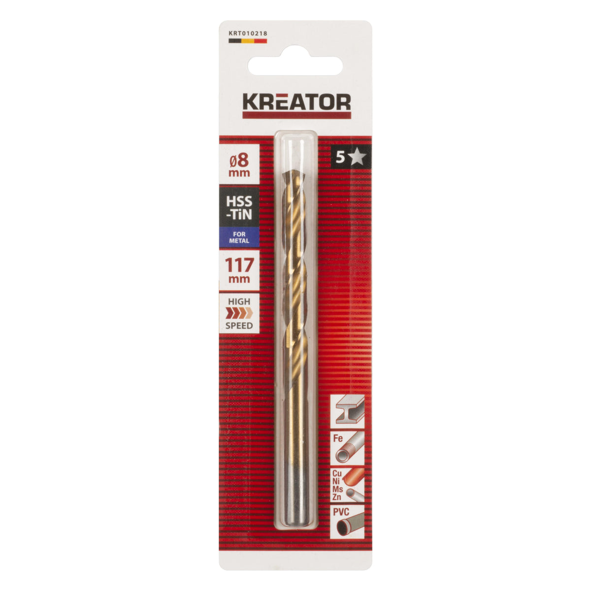 HSS-Tin metalbor 8,0 mm