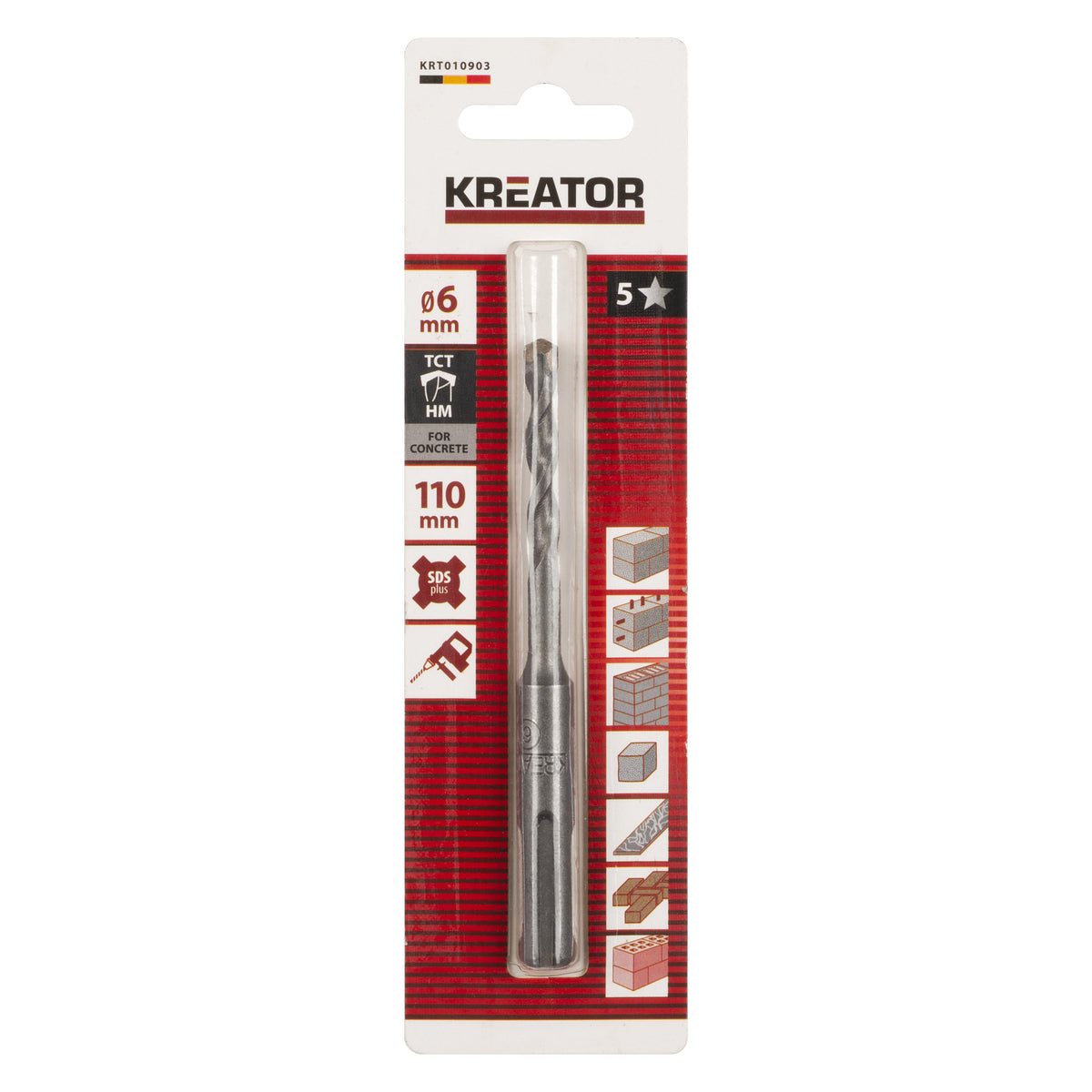 SDS plus Hammerbor 6,0 mm x 110 mm