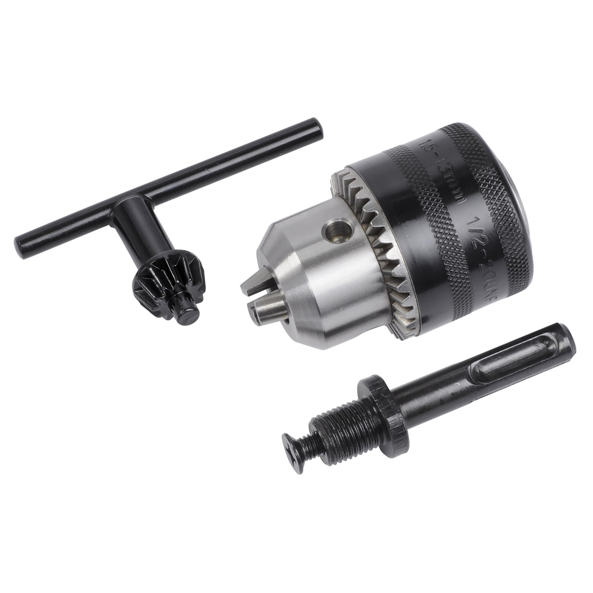 Borepatron tandkrans 1,5-13 mm med nøgle