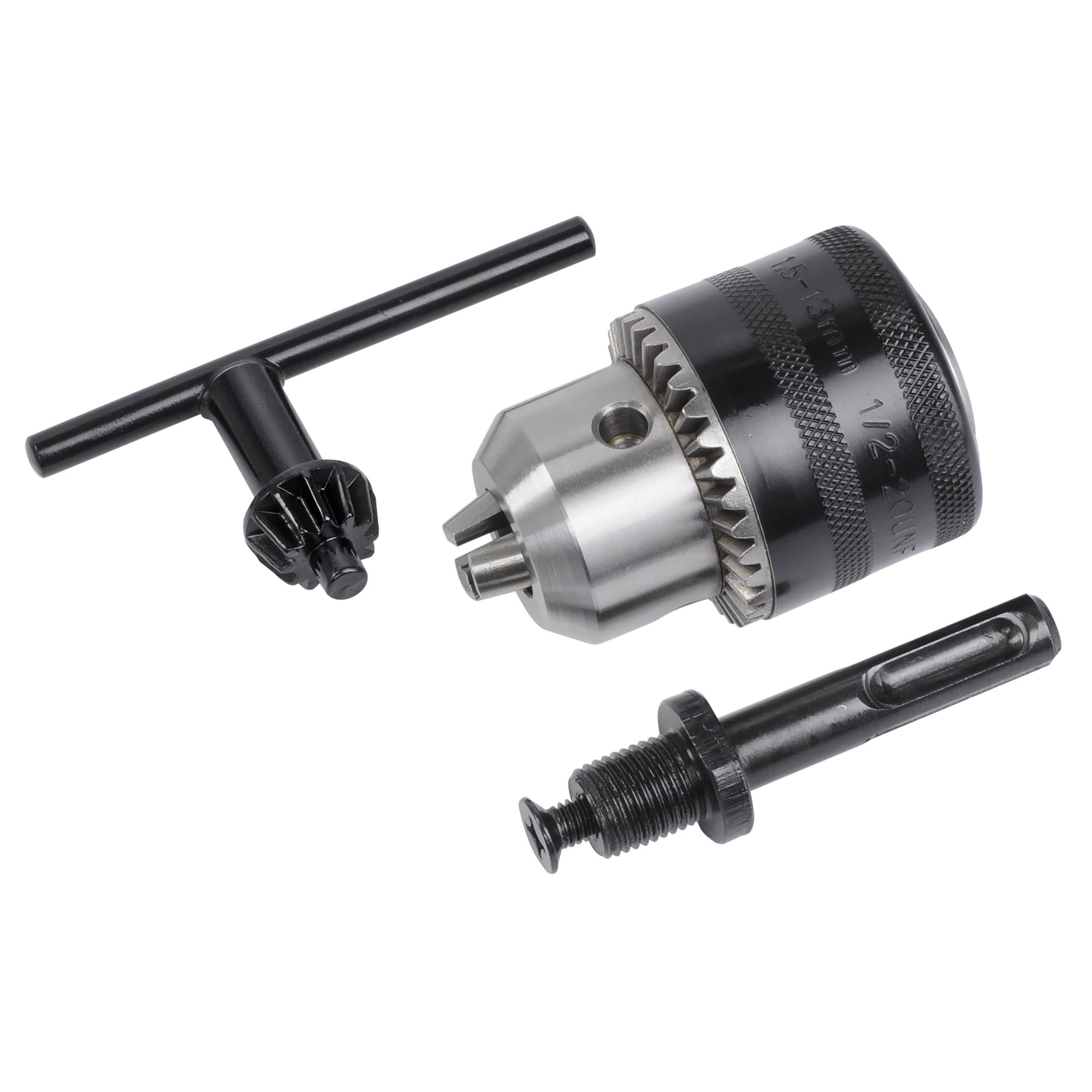 Borepatron tandkrans 1,5-13 mm med nøgle