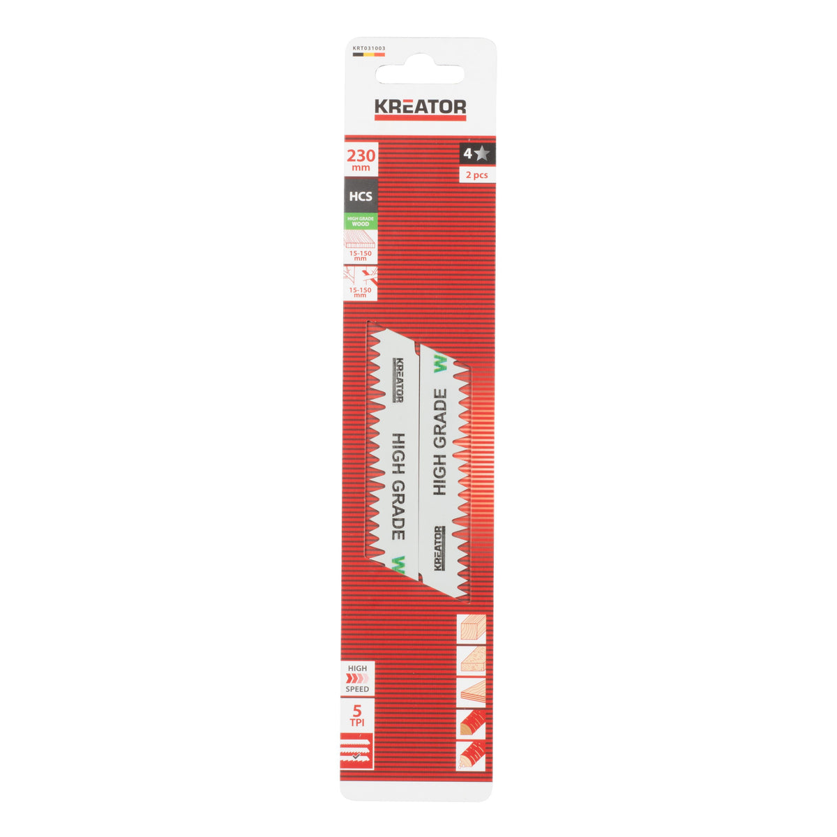 Bajonetsavklinger 230 mm til træ  2 stk
