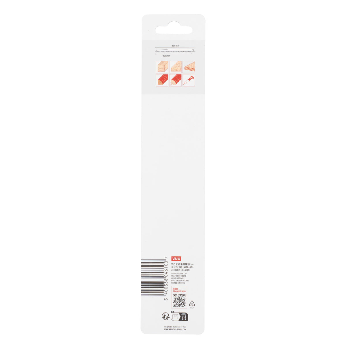 Bajonetsavklinger 230 mm til træ  2 stk