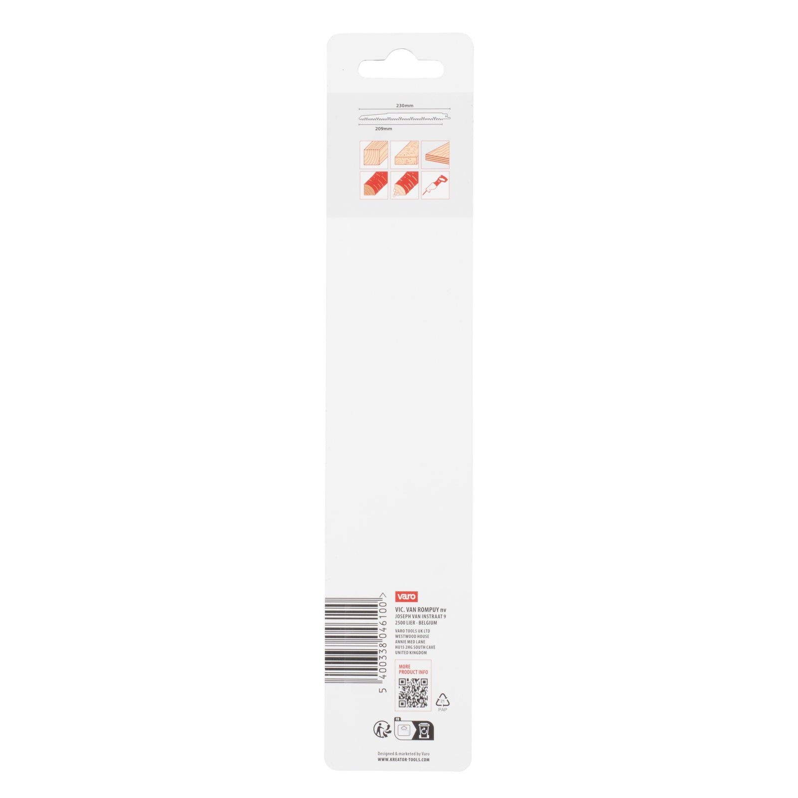 Bajonetsavklinger 230 mm til træ  2 stk