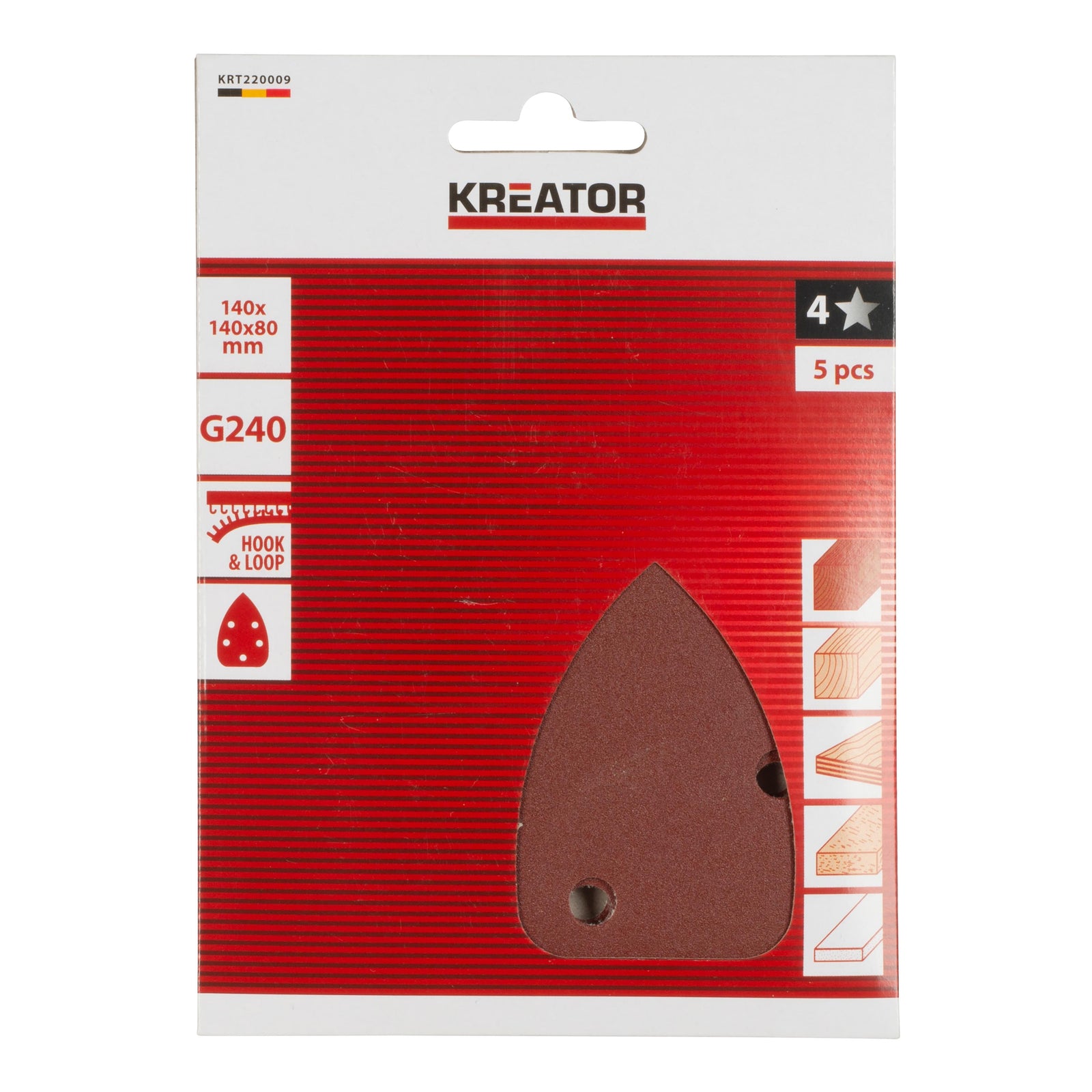 Slibemus sliberpapir K240 5 stk. VELCRO