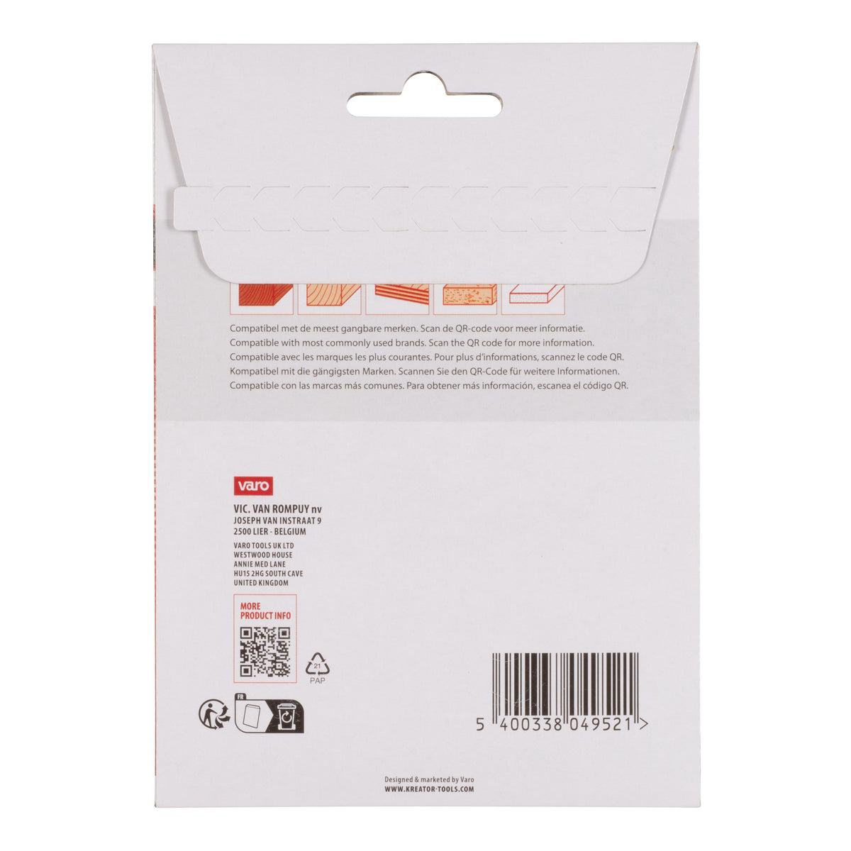 Slibemus sliberpapir K240 5 stk. VELCRO