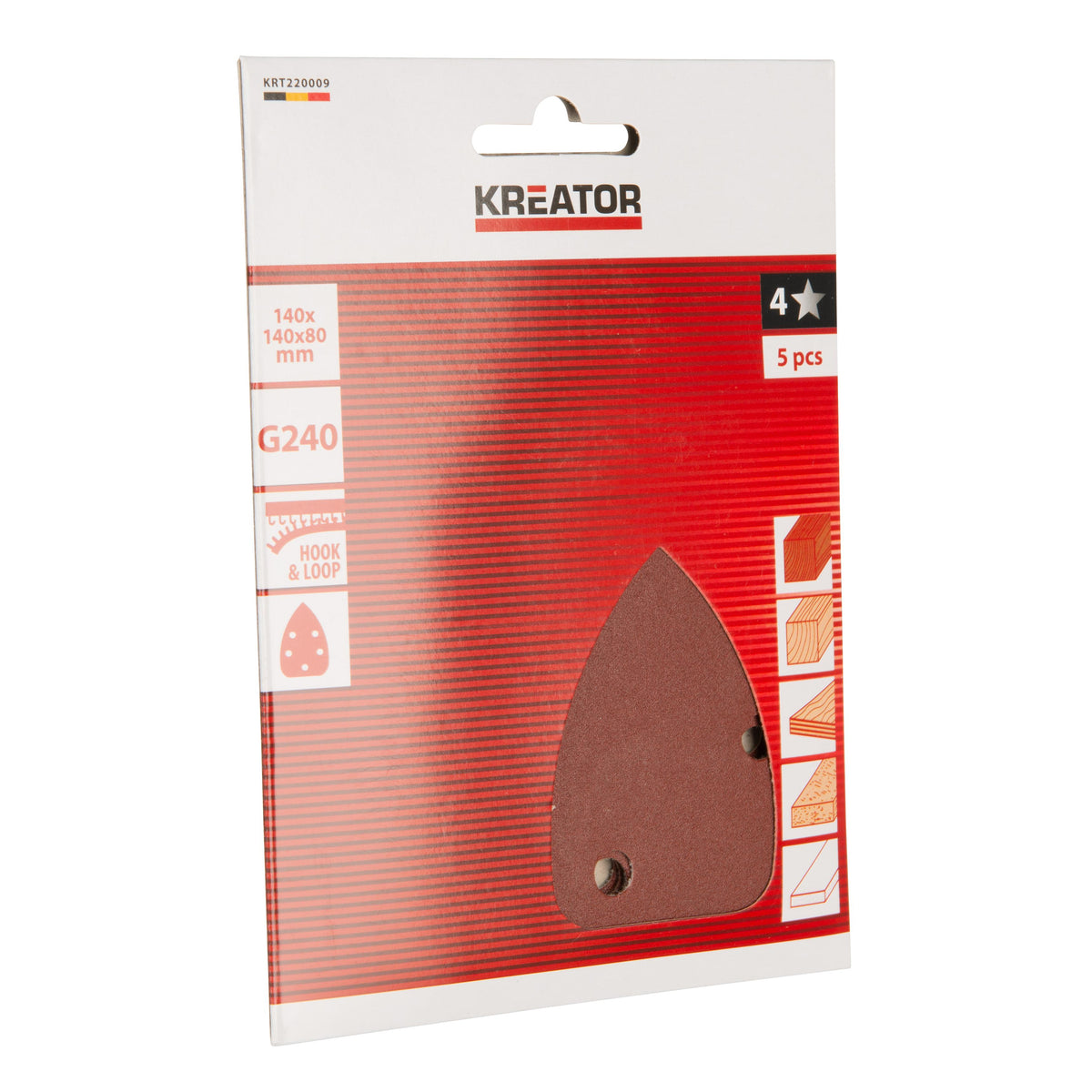Slibemus sliberpapir K240 5 stk. VELCRO