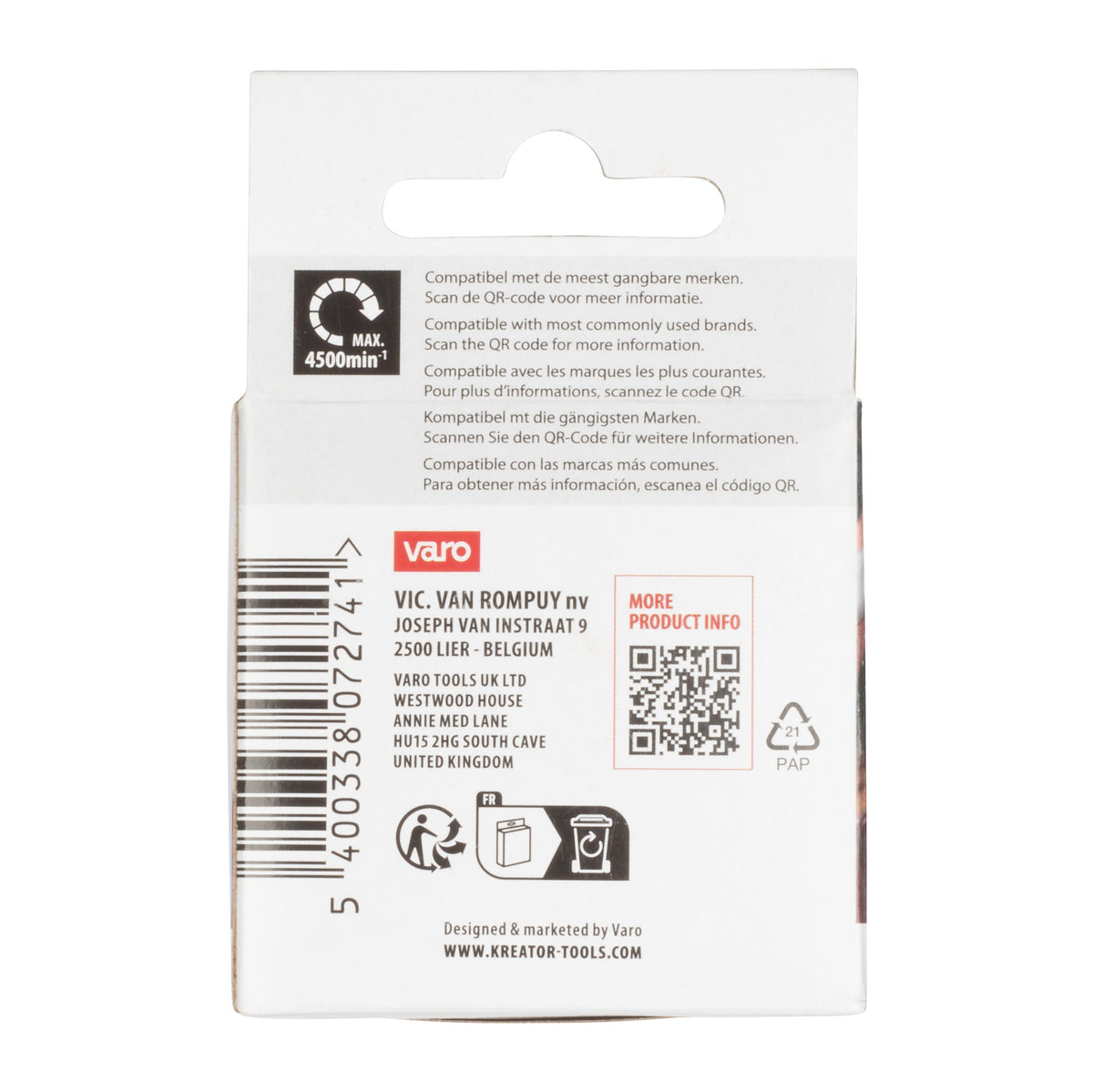 Slibeskive flex korn 80 - Ø 60 x 15 mm