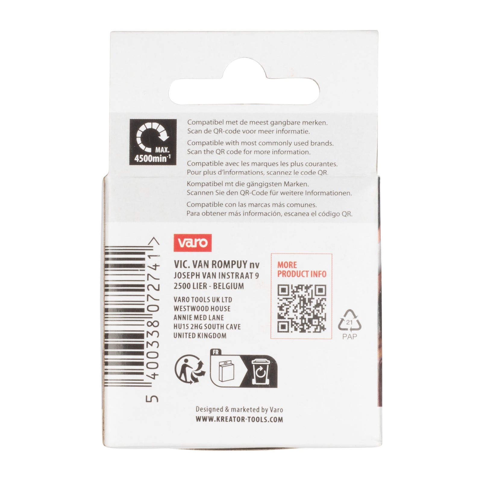 Slibeskive flex korn 80 - Ø 60 x 15 mm