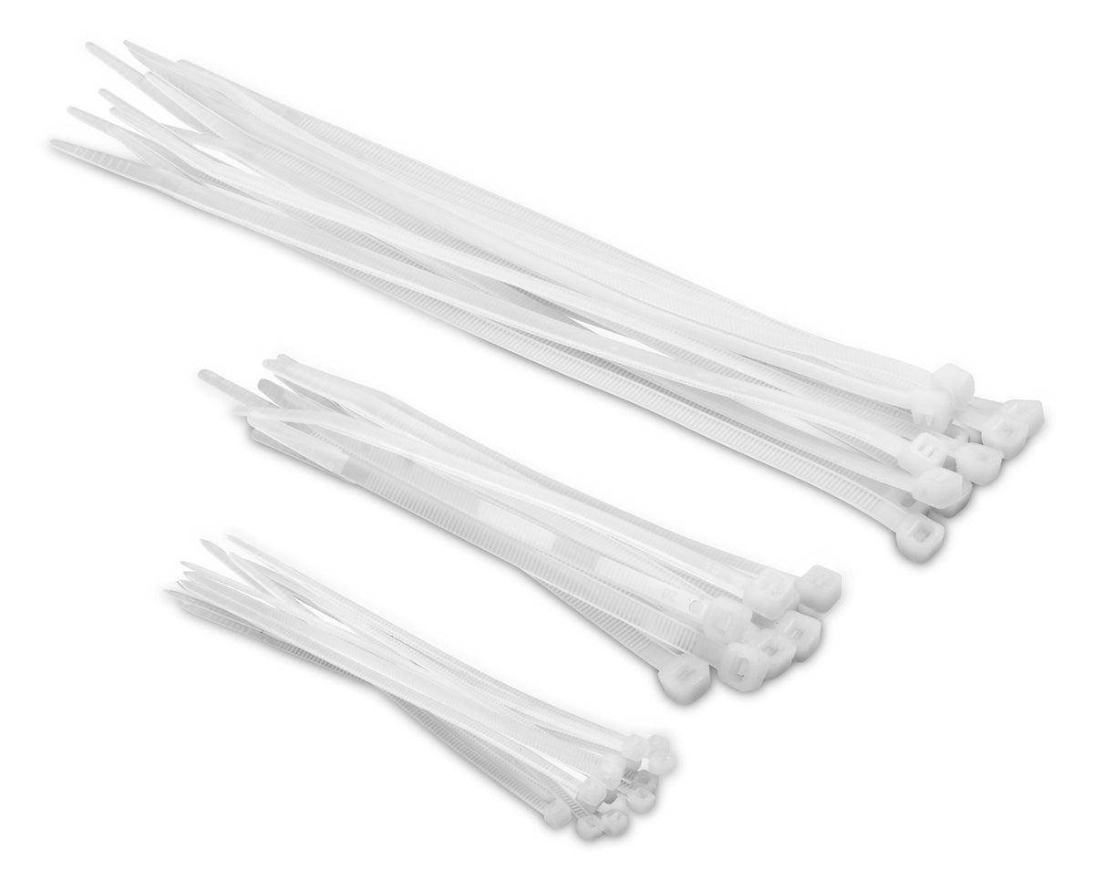 Kabelstrips hvid 8,0 x 300 mm - 25 stk.