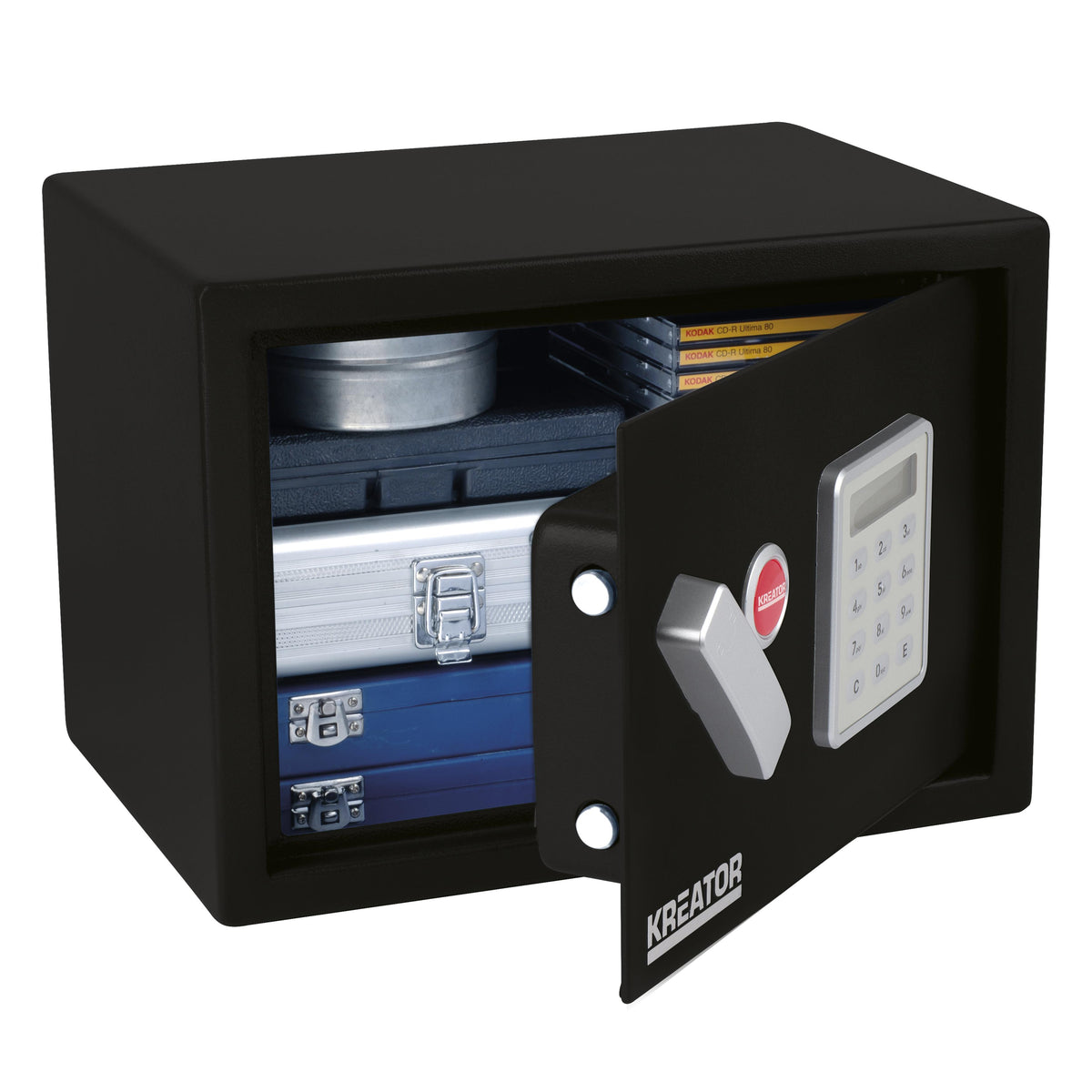 Pengeskab/værdiboks elektronisk 350 mm x 250 mm x 250 mm