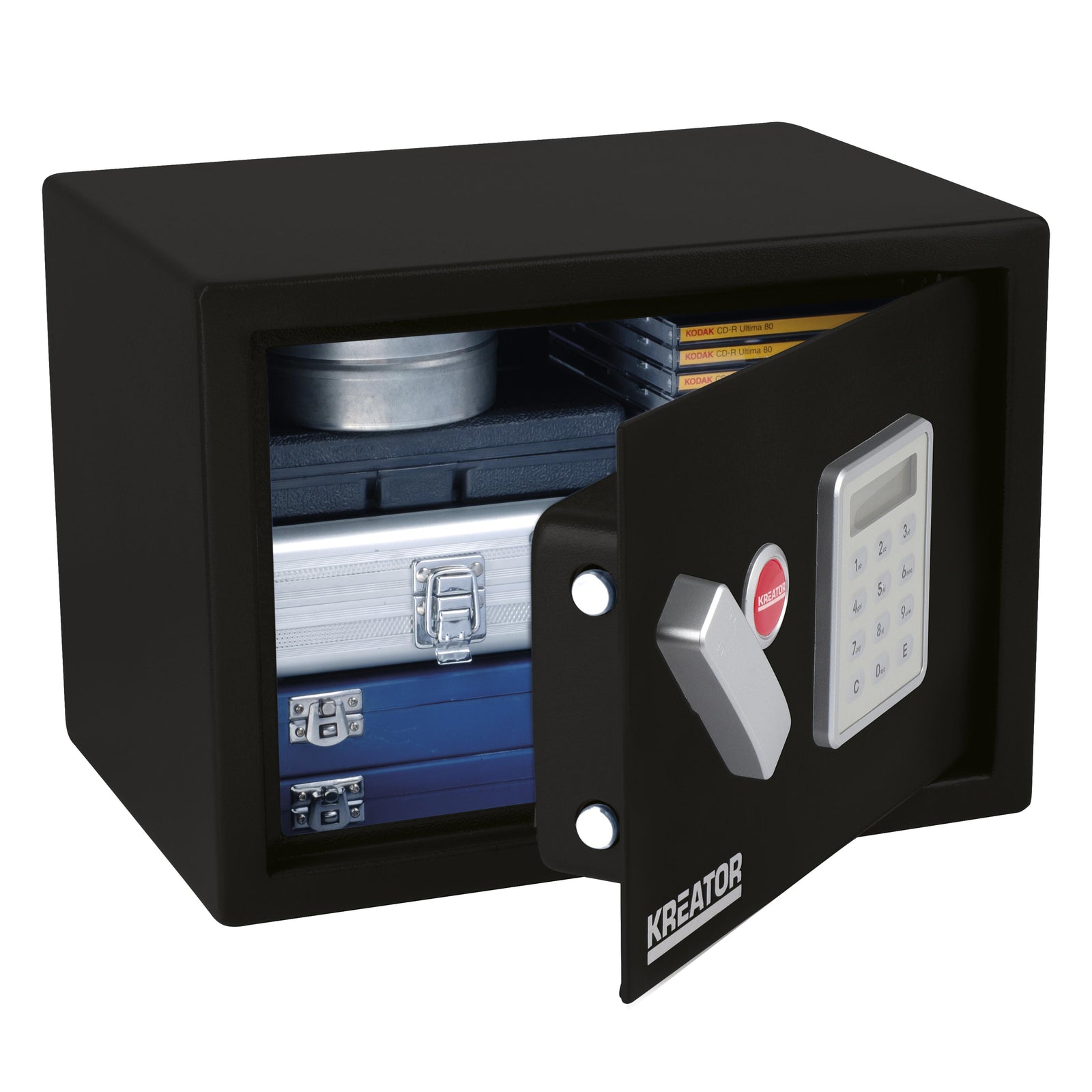 Pengeskab/værdiboks elektronisk 350 mm x 250 mm x 250 mm