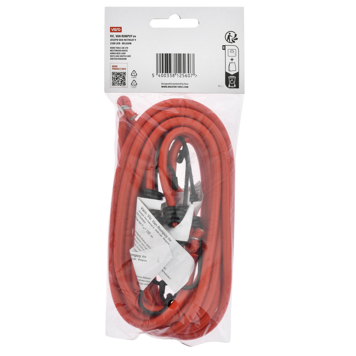 Bagagerem elastiske 4 stk  Ø8 x 100 cm