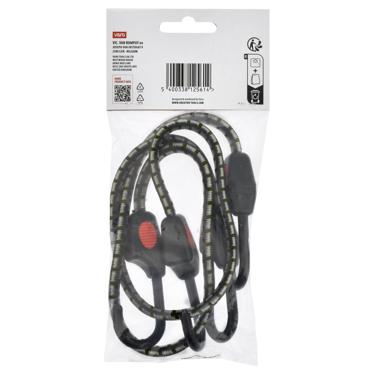 Bagagerem elastiske 2 stk  Ø8 x 60 cm