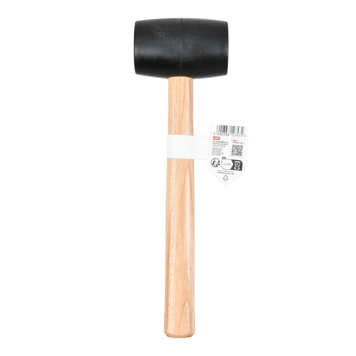 Gummihammer sort 450 gram  Ø 54 mm