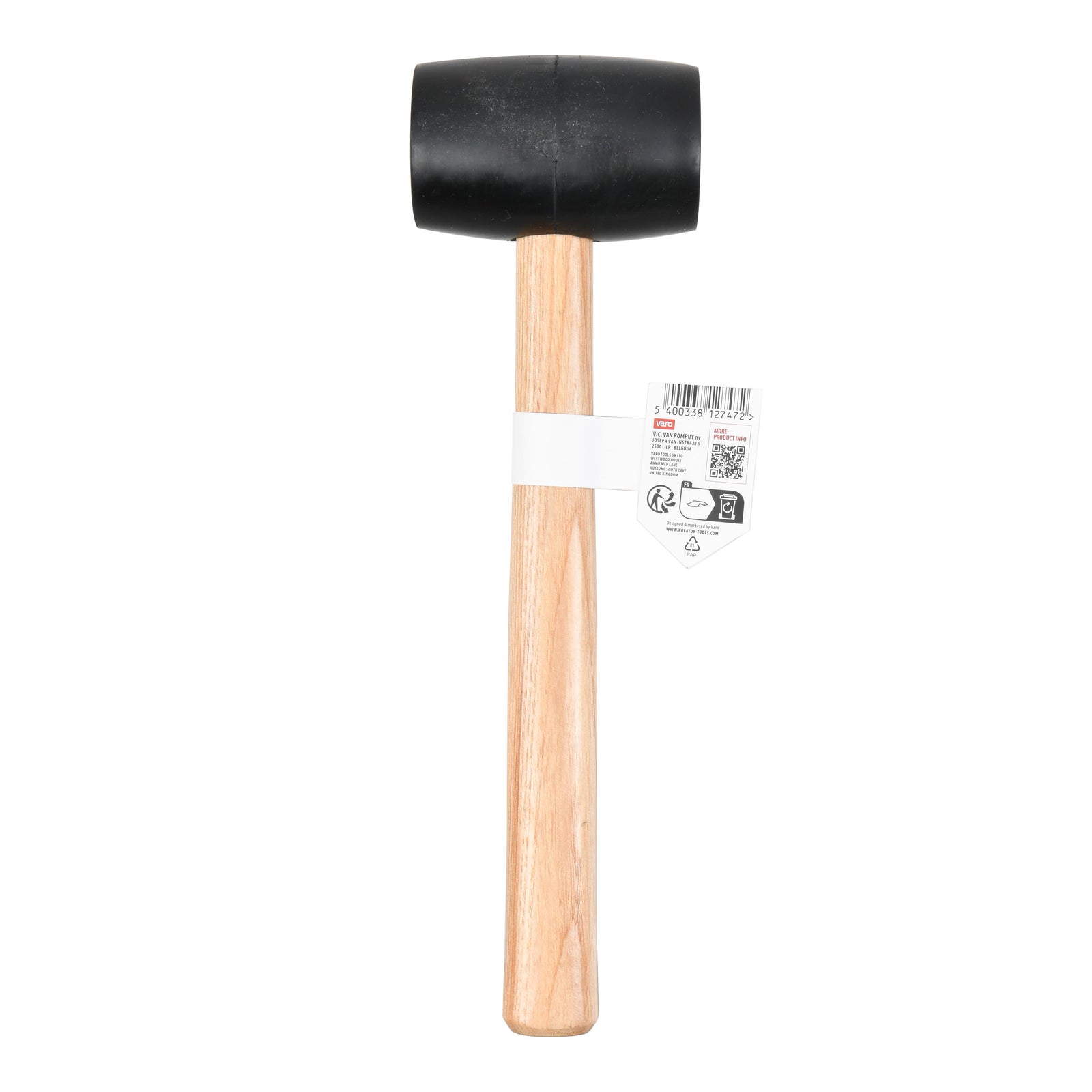 Gummihammer sort 450 gram  Ø 54 mm