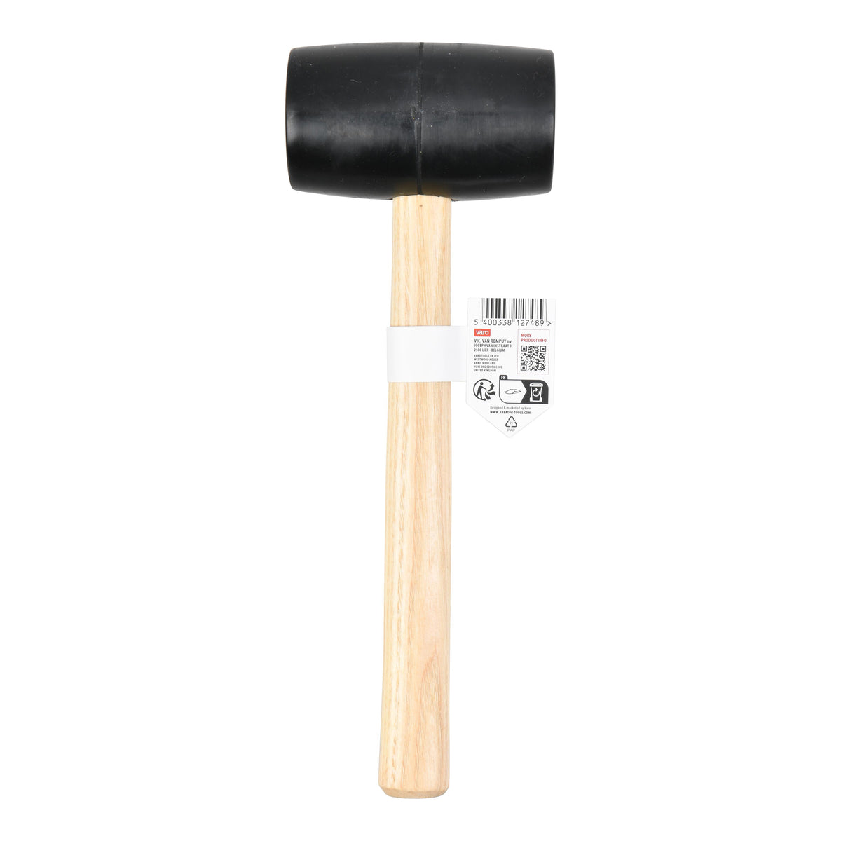 Gummihammer sort 700 gram Ø 65 mm