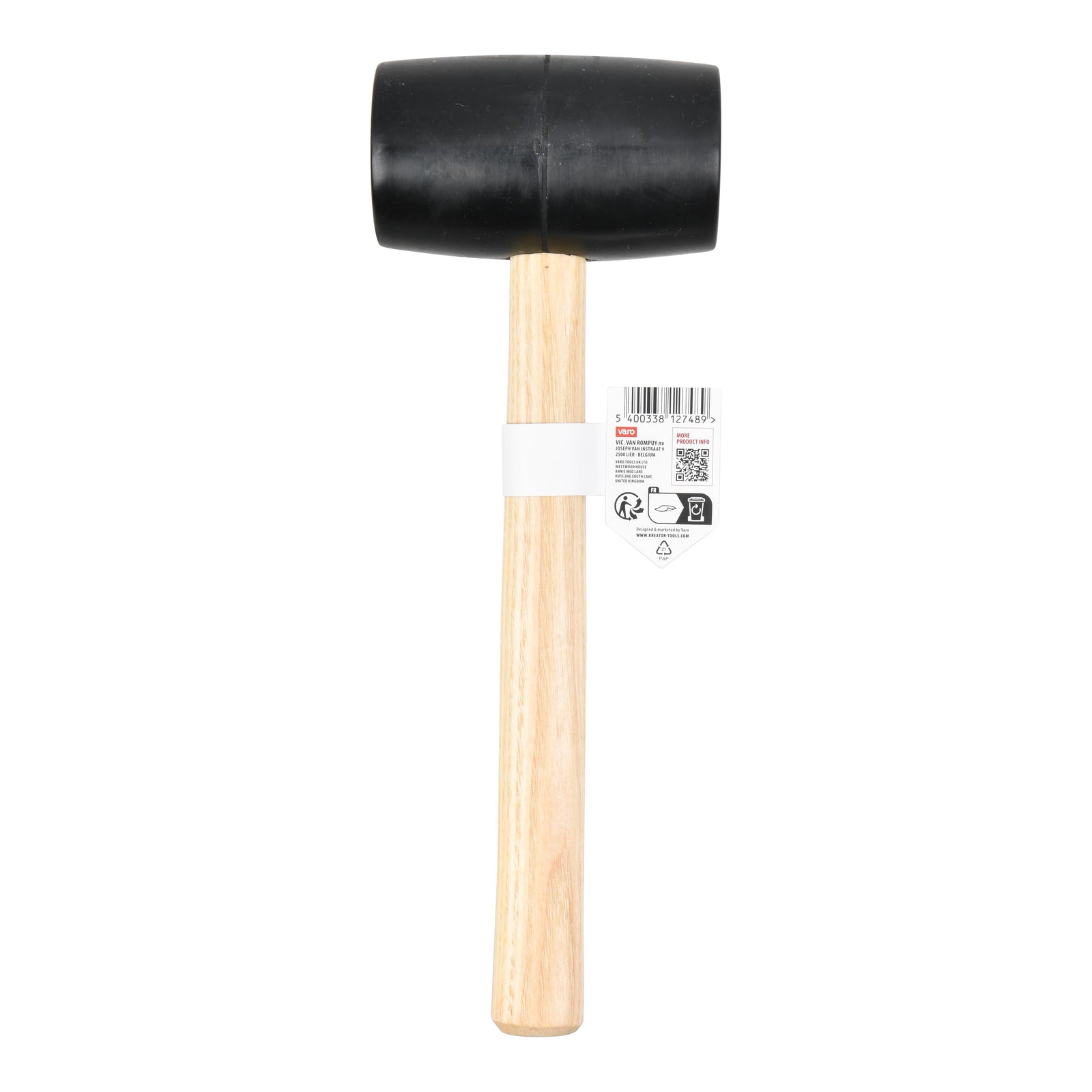 Gummihammer sort 700 gram Ø 65 mm