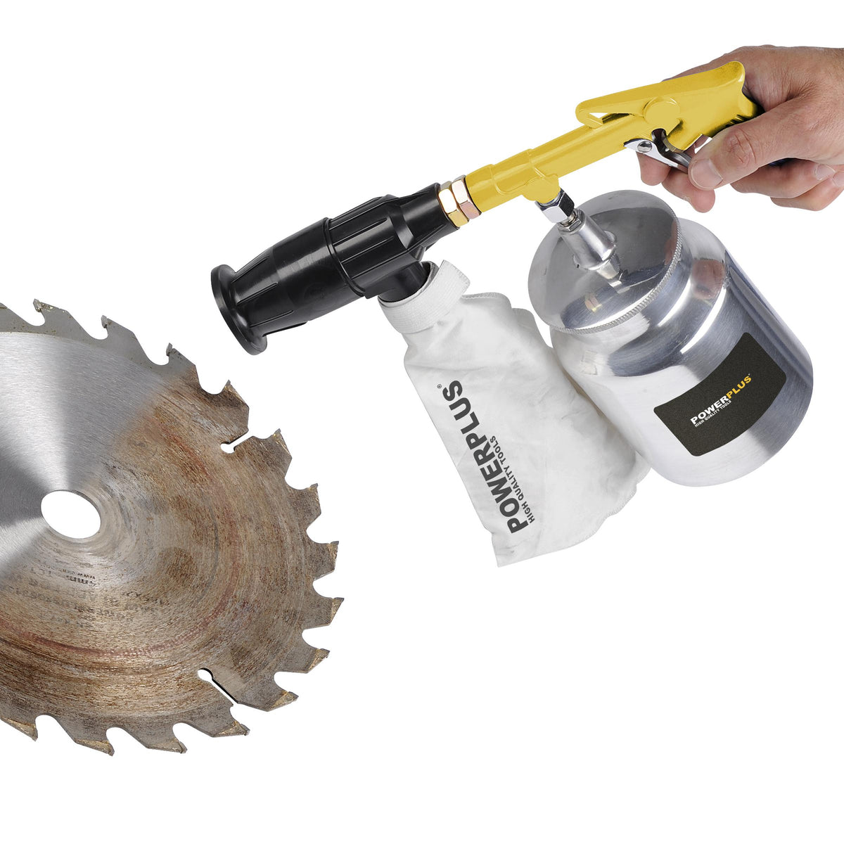 Trykluft sandblæsepistol