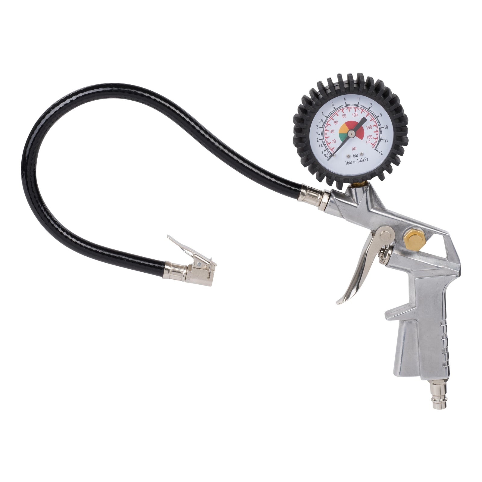 Trykluft pumpepistol med manometer