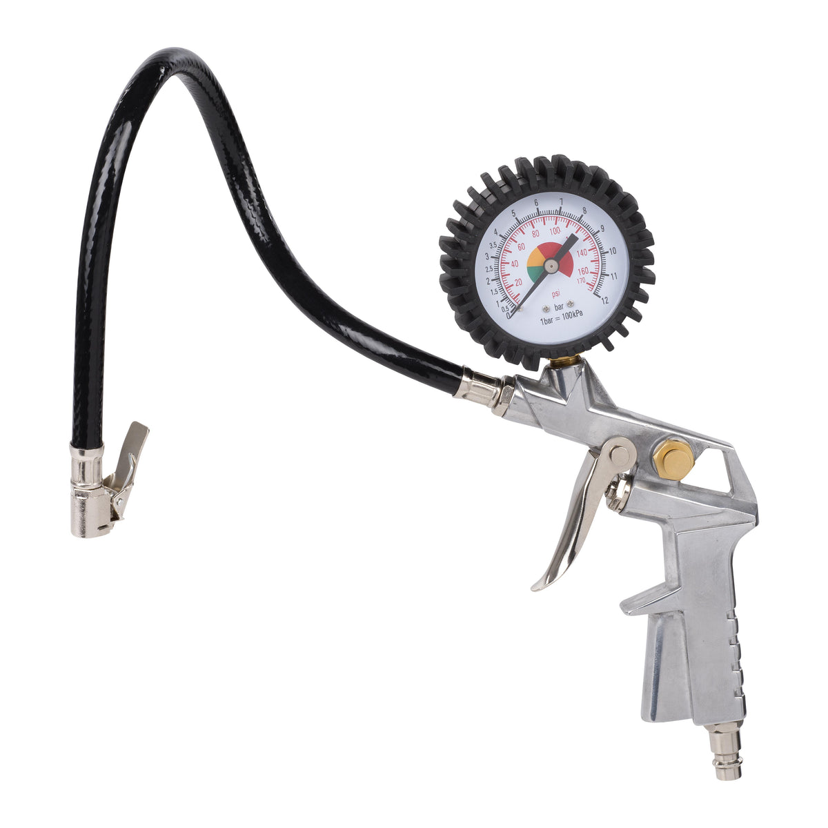 Trykluft pumpepistol med manometer