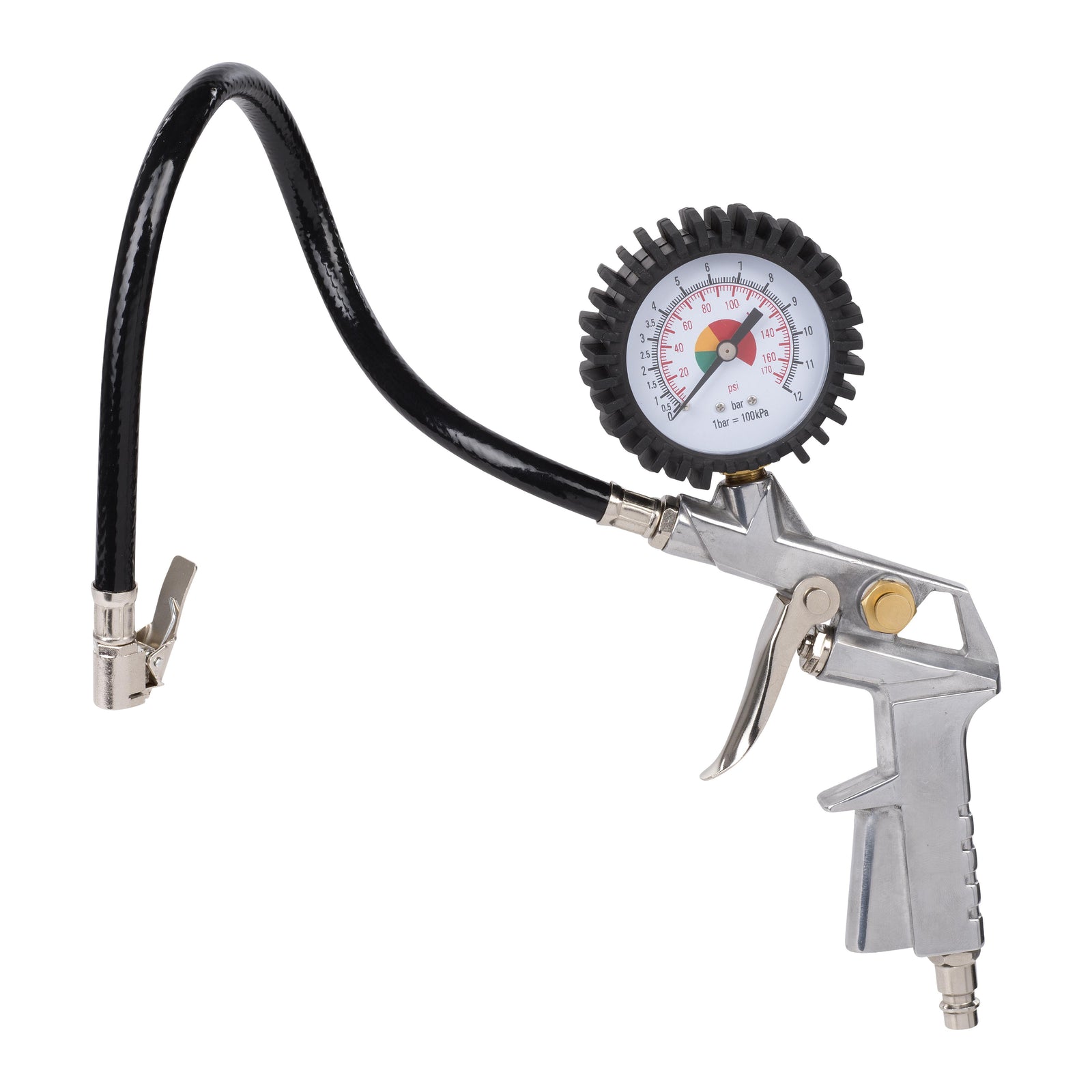 Trykluft pumpepistol med manometer