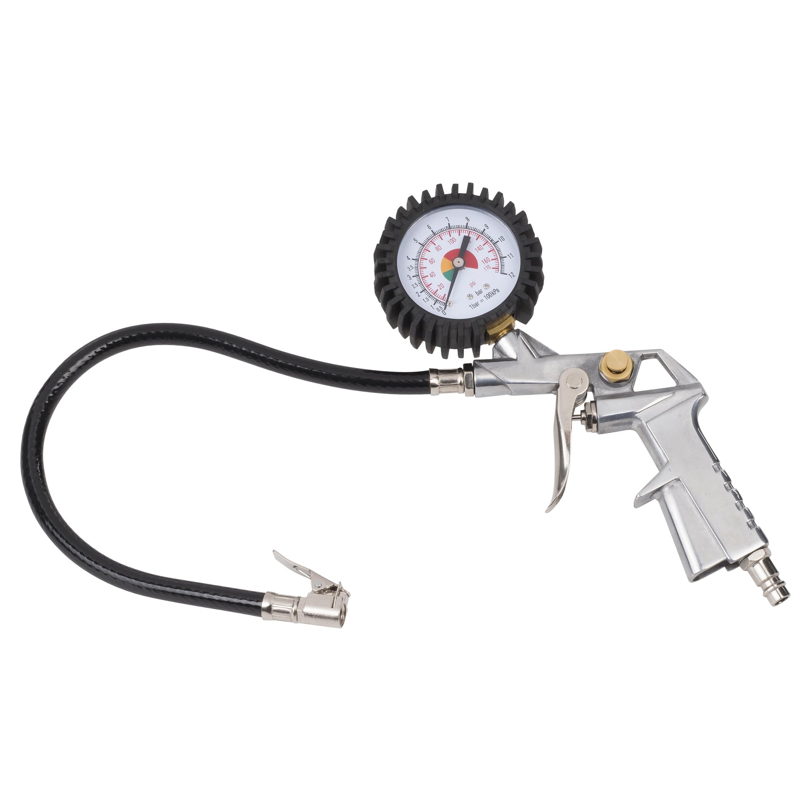Trykluft pumpepistol med manometer