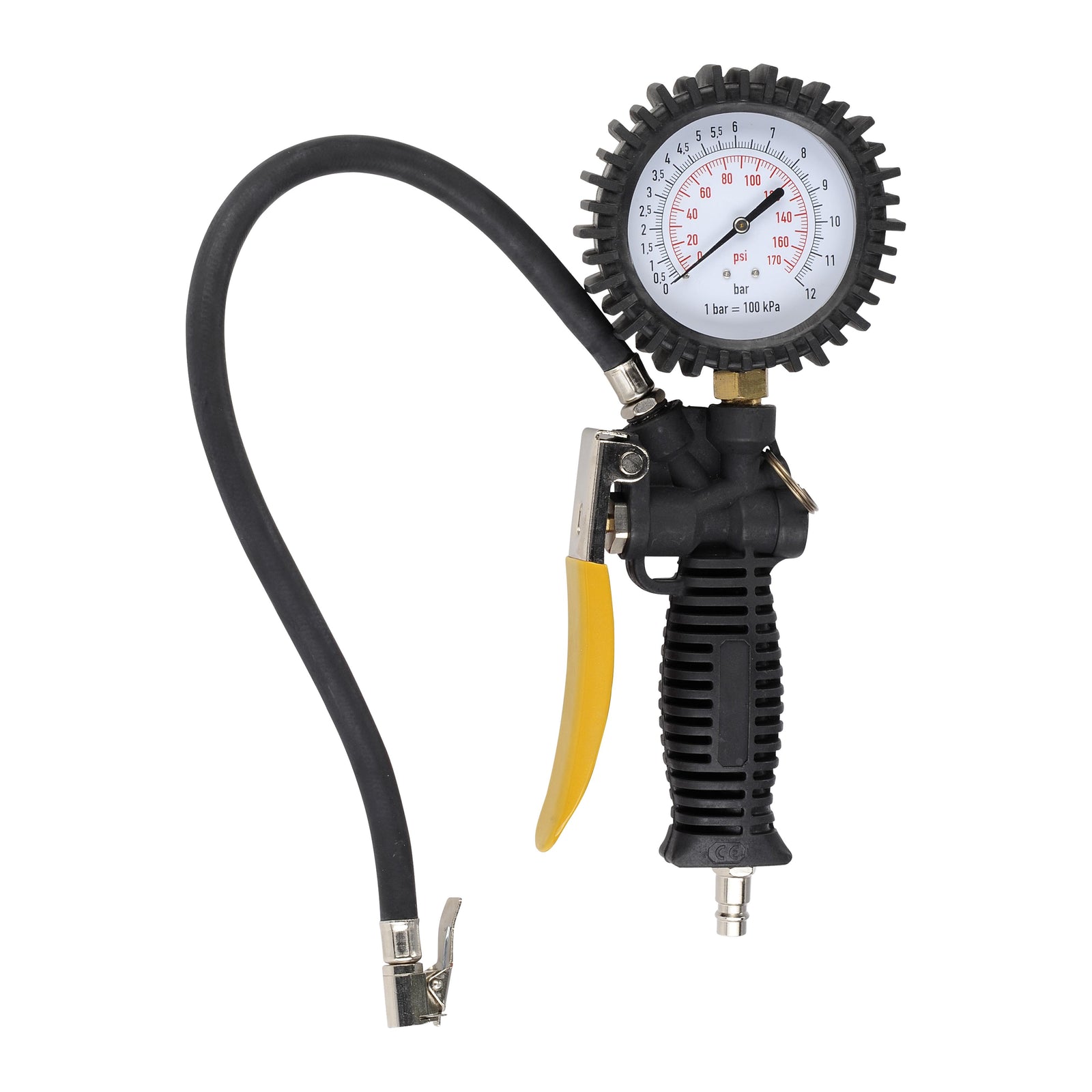 Trykluft pumpepistol med manometer