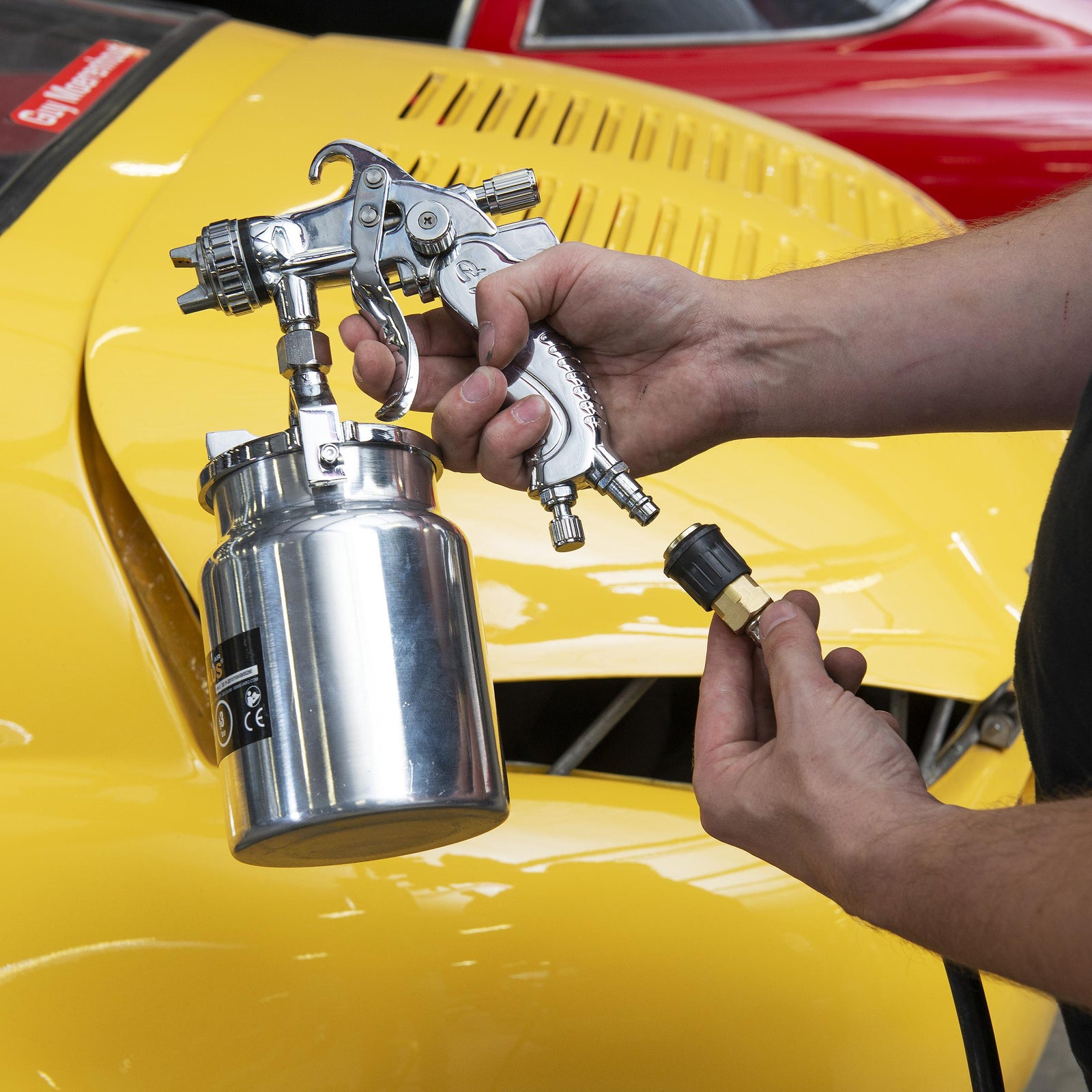 Trykluft HVLP malersprøjte 1,0 liter