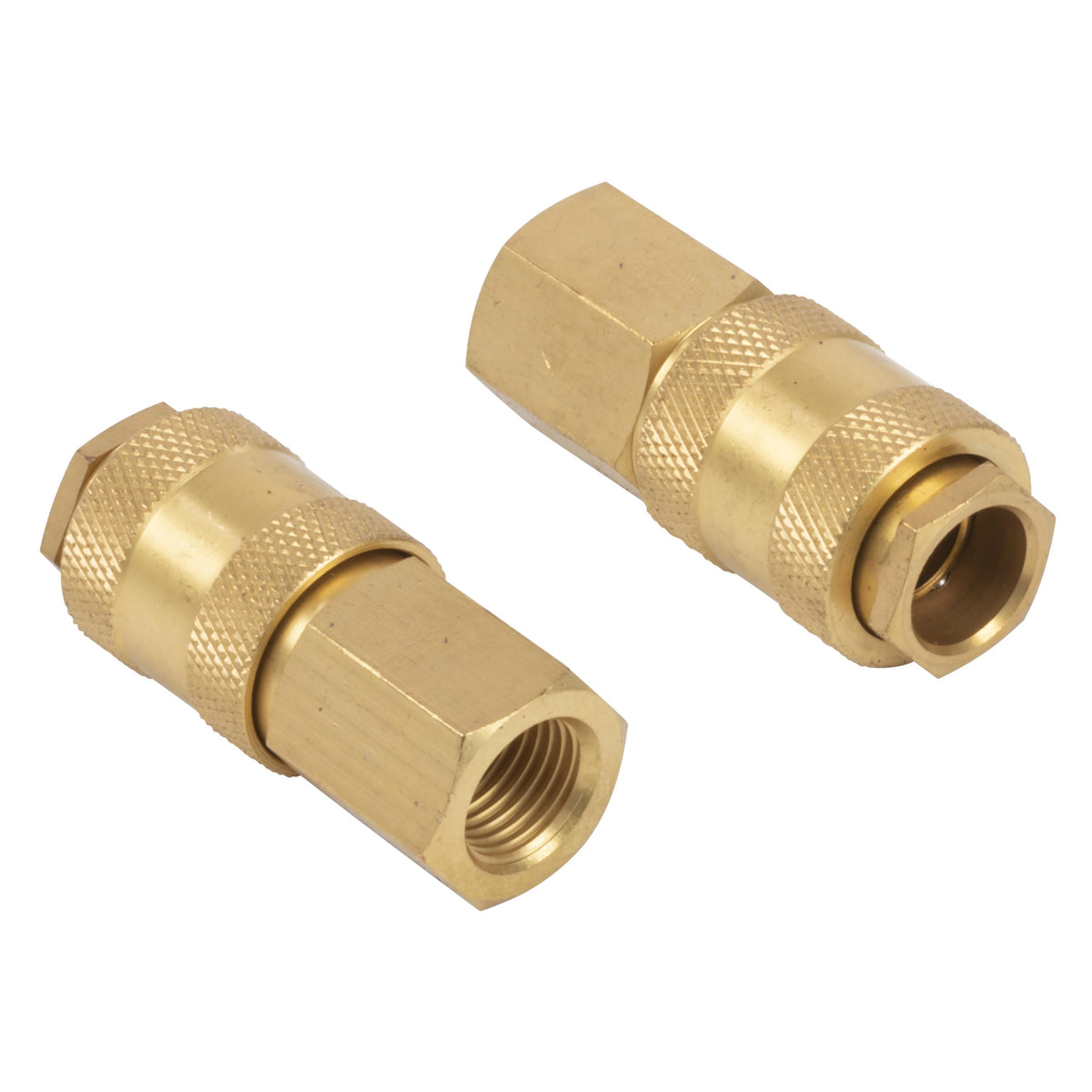 Universal hun-lynkobling 1/4" med indvendigt gevind – 2 stk.