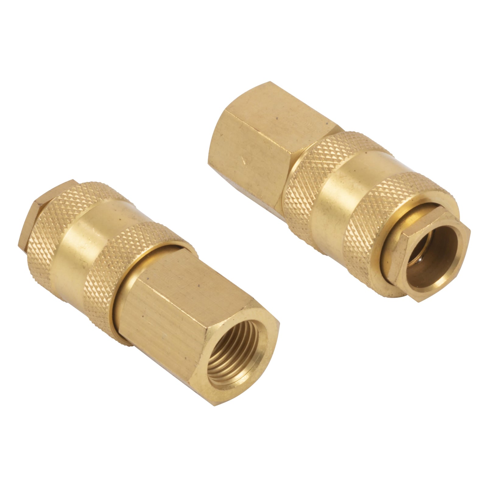 Universal hun-lynkobling 1/4" med indvendigt gevind – 2 stk.