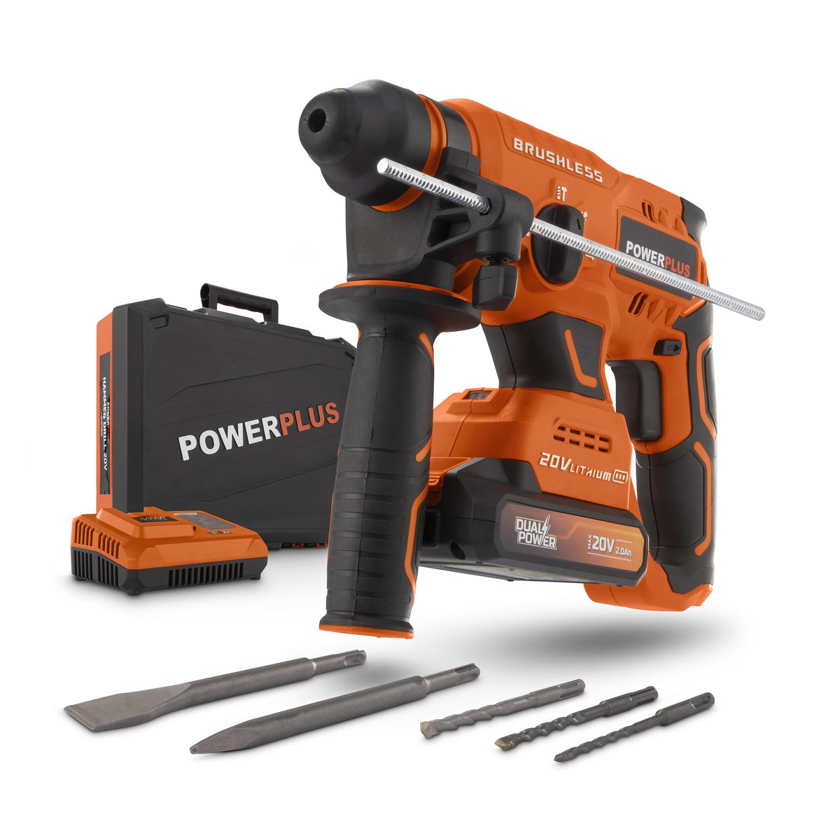 Borehammer 3 Joule 20 V i kuffert (Med batteri)